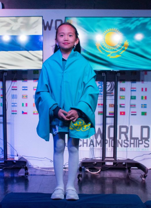 Medallist at the prize-giving ceremony of the FIDE World U7–U17 Championships 2026.