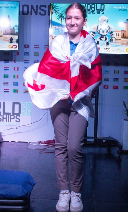 Medallist at the prize-giving ceremony of the FIDE World U7–U17 Championships 2026.