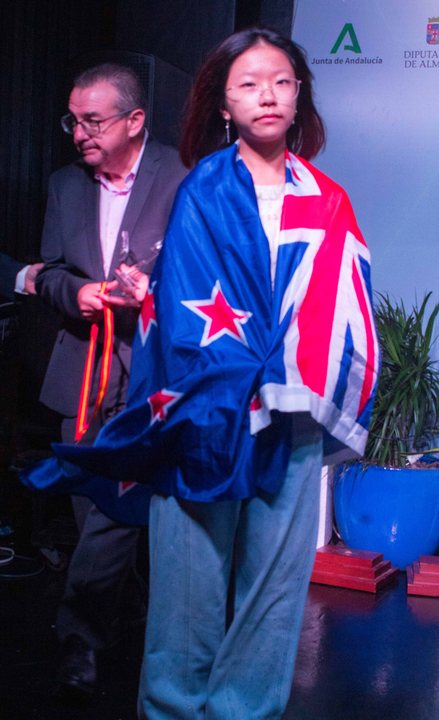 Medallist at the prize-giving ceremony of the FIDE World U7–U17 Championships 2026.