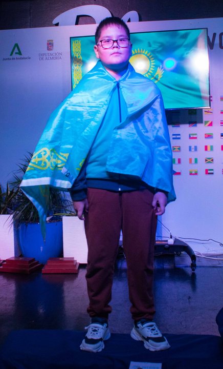 Medallist at the prize-giving ceremony of the FIDE World U7–U17 Championships 2026.