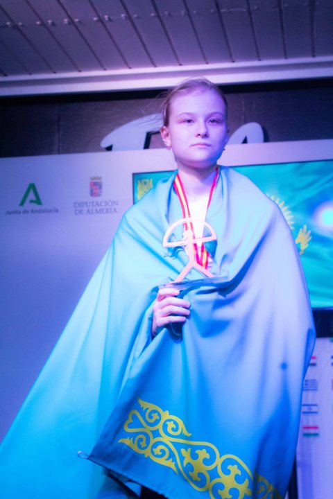 Medallist at the prize-giving ceremony of the FIDE World U7–U17 Championships 2026.