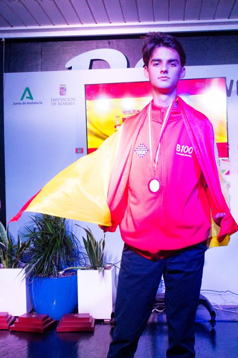 Medallist at the prize-giving ceremony of the FIDE World U7–U17 Championships 2026.