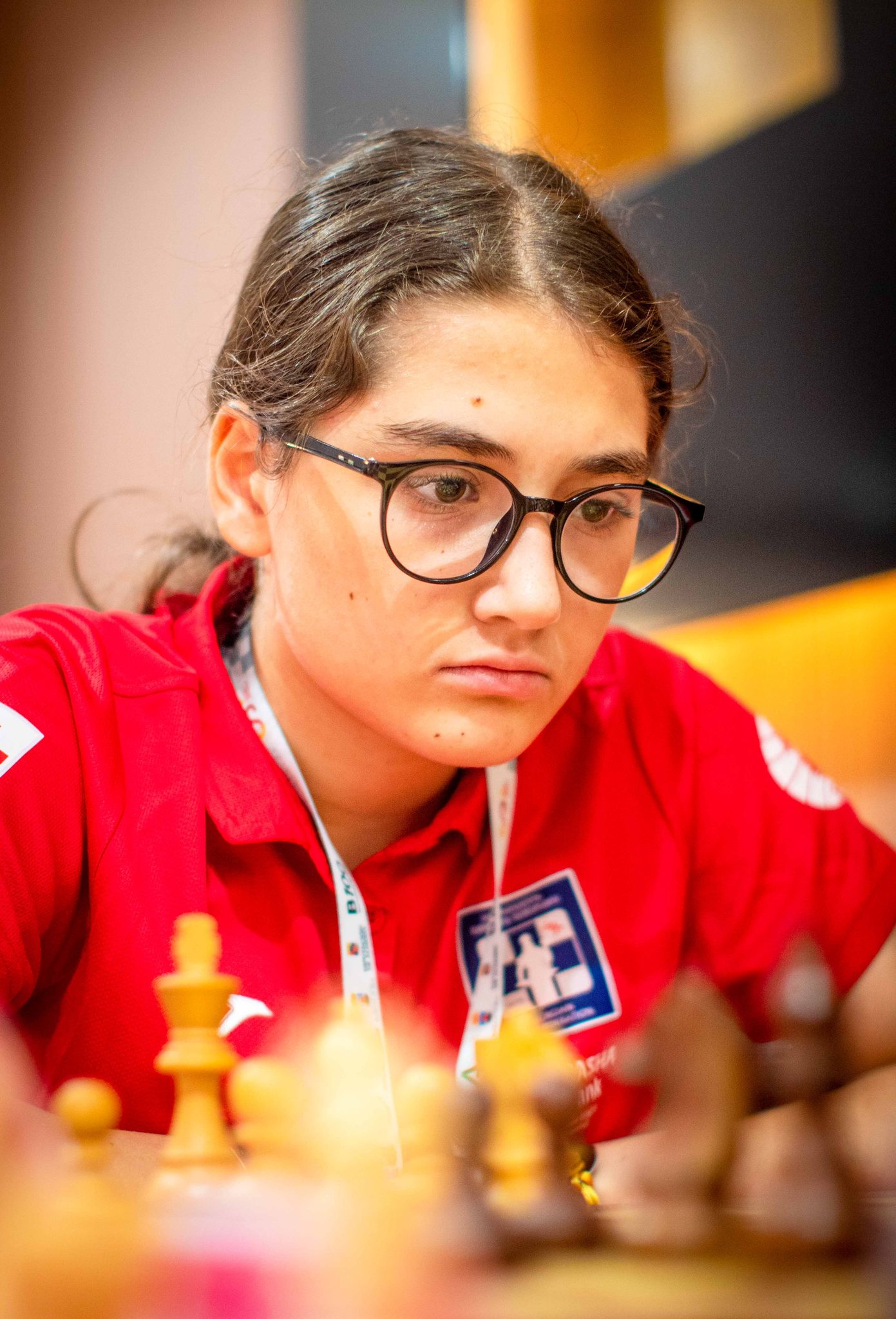 Kesaria Mgeladze (Georgia), líder del Sub-17 Femenino con 6/6. Foto: Javier Garrido.