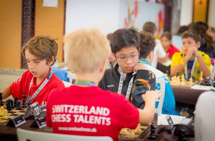 Jornada 3 (rondas 5–6) del Mundial FIDE Sub-7 a Sub-17 2026 en Roquetas de Mar.