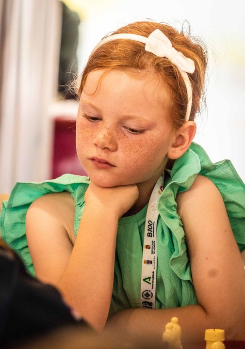 Day 4 (rounds 7–8) of the FIDE World U7–U17 Championships 2026 in Roquetas de Mar.