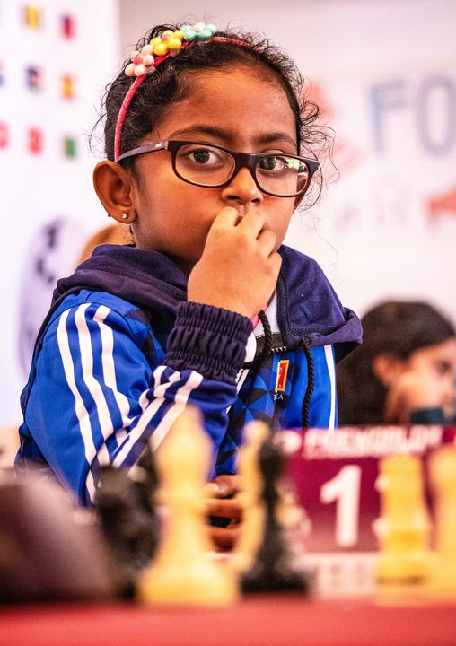 Day 4 (rounds 7–8) of the FIDE World U7–U17 Championships 2026 in Roquetas de Mar.