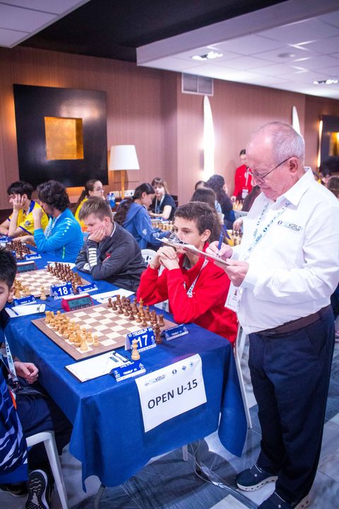 Jornada 5 (ronda 9) del Mundial FIDE Sub-7 a Sub-17 2026 en Roquetas de Mar.