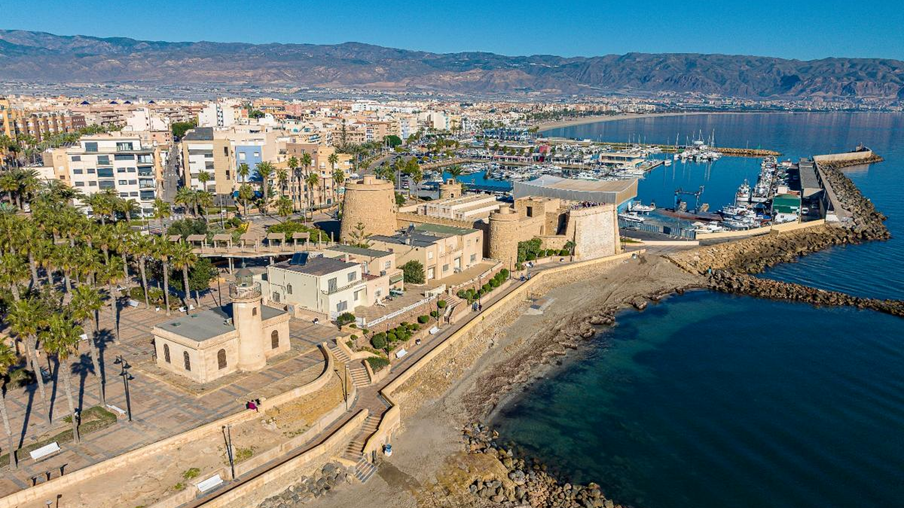 Roquetas de Mar panoramic view